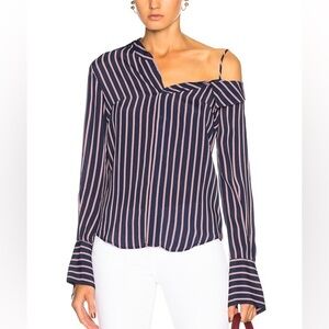 Nicholas striped cold shoulder blouse Sz. 4